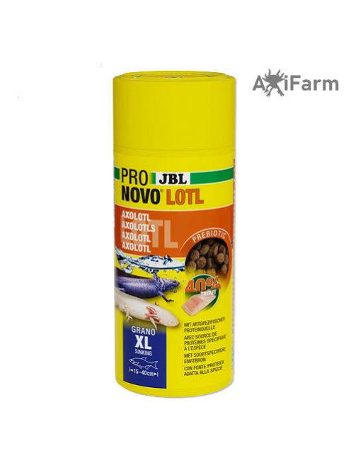 JBL PRONOVO lotl GRANO XL 250ml- Granulált alaptáp kifejlett axolotloknak